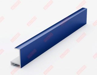 Профиль Нельсон ПН-01 крашенный синий, длина 3,05 м в Челябинске - картинка, изображение, фото
